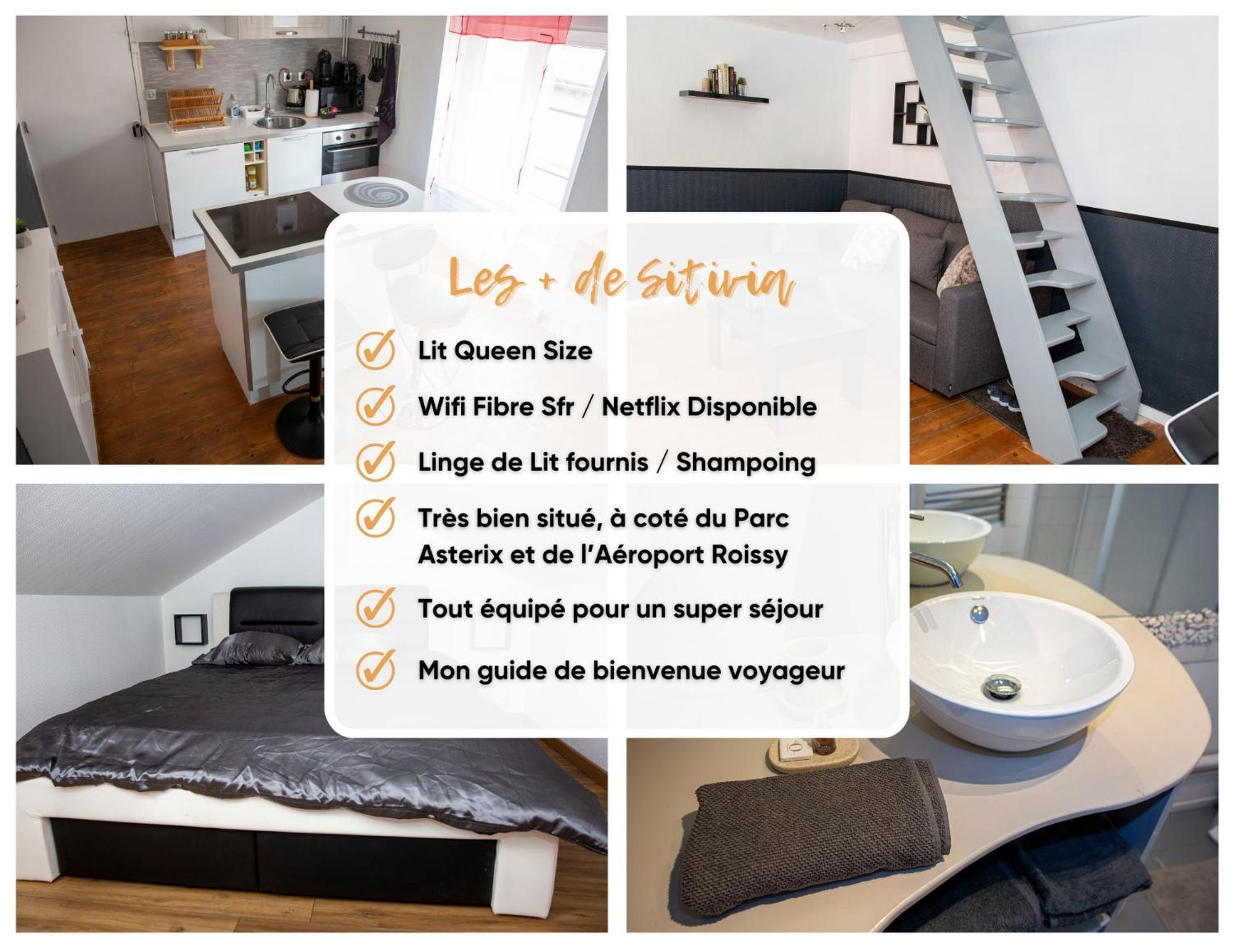 The Private Apartment Roissy 15 Min Parc Asterix Chantilly La Chapelle-en-Serval Buitenkant foto